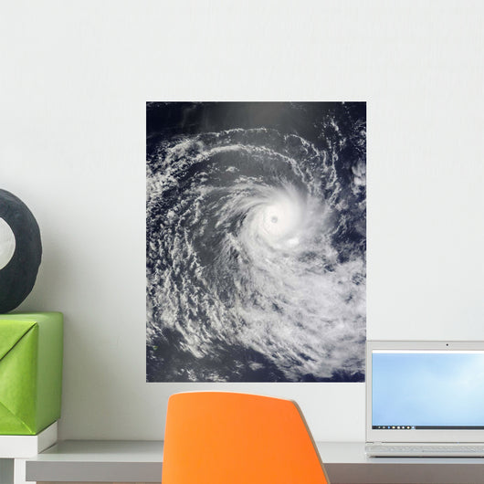 Cyclone Anja over Southern Wall Decal