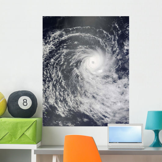 Cyclone Anja over Southern Wall Decal