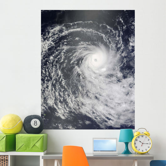 Cyclone Anja over Southern Wall Decal