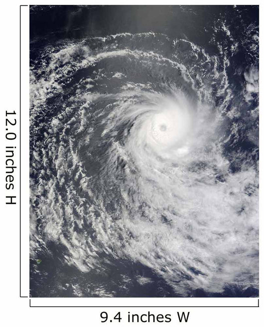 Cyclone Anja over Southern Wall Decal