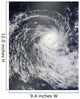 Cyclone Anja over Southern Wall Decal