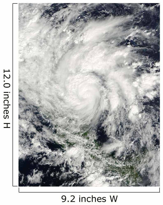Hurricane Ida over Nicaragua Wall Decal