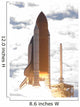 Space Shuttle Atlantis Lifts Wall Decal Design 14