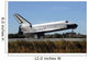 Space Shuttle Atlantis Touches Wall Decal Design 4