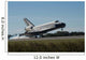 Space Shuttle Atlantis Touches Wall Decal Design 3