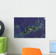 True-color Image Tortola and Wall Decal