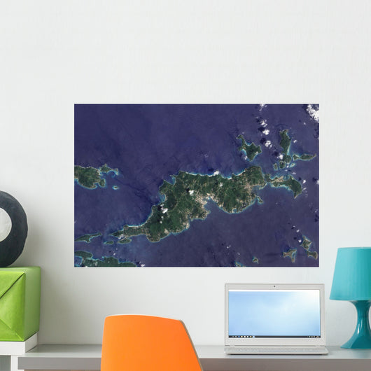 True-color Image Tortola and Wall Decal