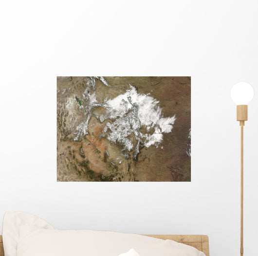 Snow Covers Rocky Mountains Wall Decal