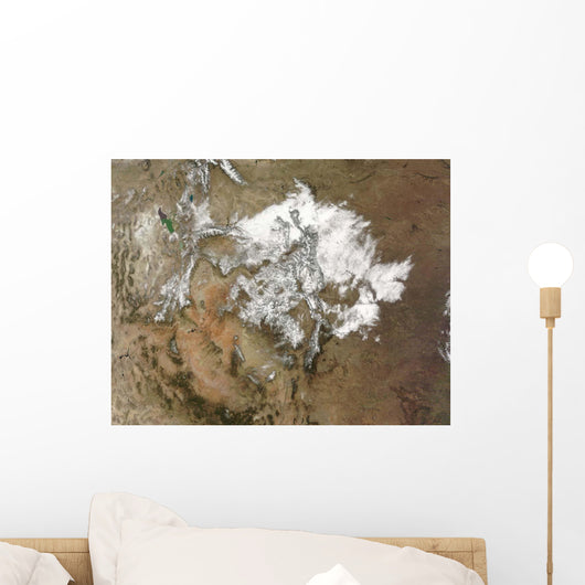 Snow Covers Rocky Mountains Wall Decal
