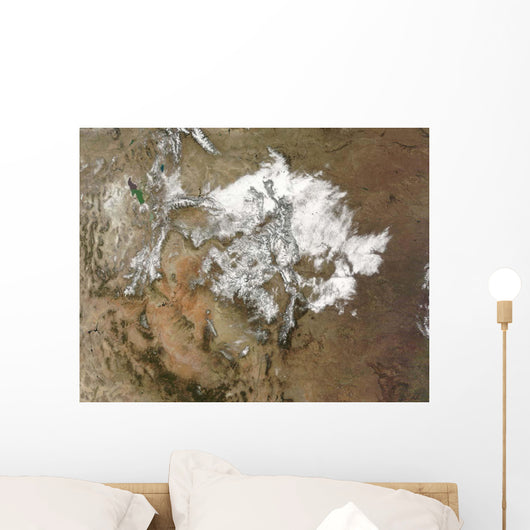 Snow Covers Rocky Mountains Wall Decal