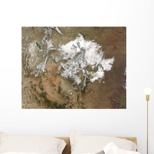 Snow Covers Rocky Mountains Wall Decal