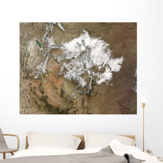 Snow Covers Rocky Mountains Wall Decal