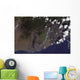 Multiple Plumes Blow toward Wall Decal