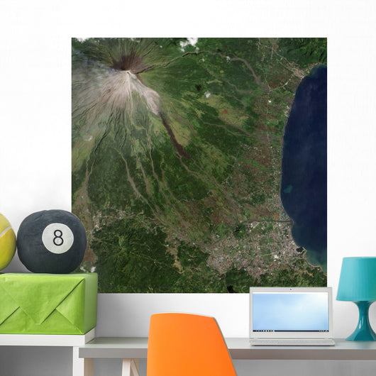 Natural-color Image Mayon Volcano Wall Decal