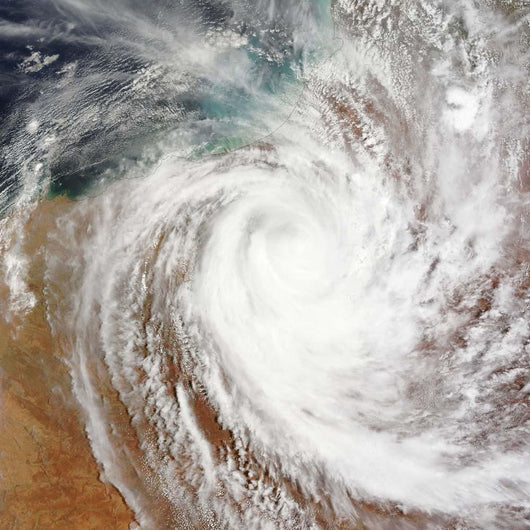 Cyclone Laurence Moves Far Wall Decal