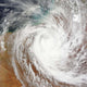 Cyclone Laurence Moves Far Wall Decal