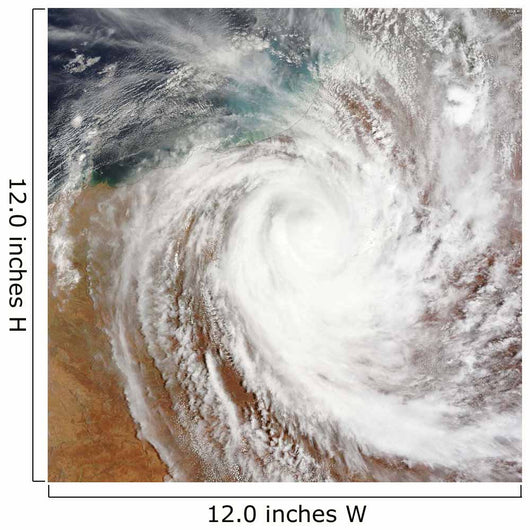 Cyclone Laurence Moves Far Wall Decal