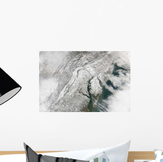 Satellite Massive Nor'easter Snow Wall Decal