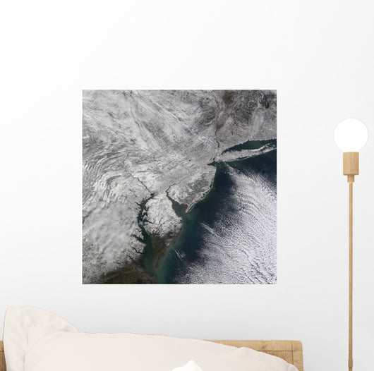 Satellite Nor'easter Snow Storm Wall Decal