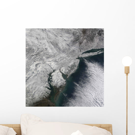 Satellite Nor'easter Snow Storm Wall Decal