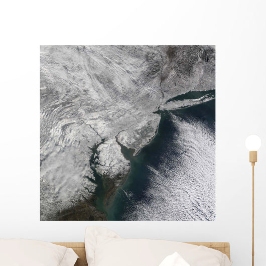 Satellite Nor'easter Snow Storm Wall Decal