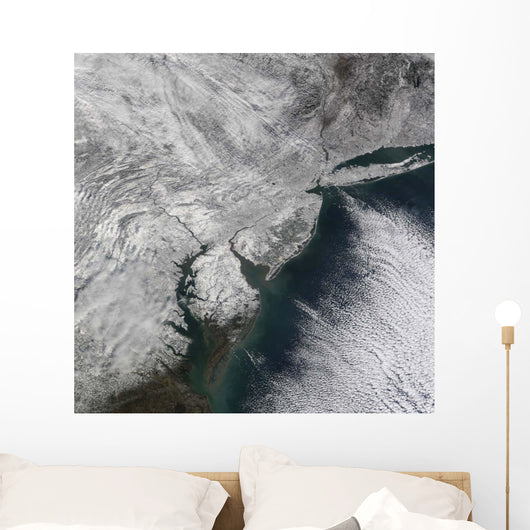 Satellite Nor'easter Snow Storm Wall Decal