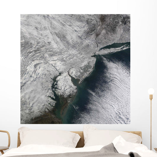 Satellite Nor'easter Snow Storm Wall Decal