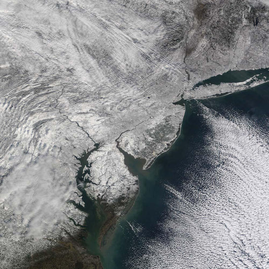 Satellite Nor'easter Snow Storm Wall Decal