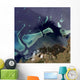 Deep Green Forest Land Wall Decal