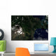 Satellite Mayon Volcano Emitting Wall Decal
