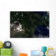 Satellite Mayon Volcano Emitting Wall Decal