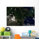 Satellite Mayon Volcano Emitting Wall Decal