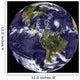 Full Earth Showing North Wall Decal Design 8