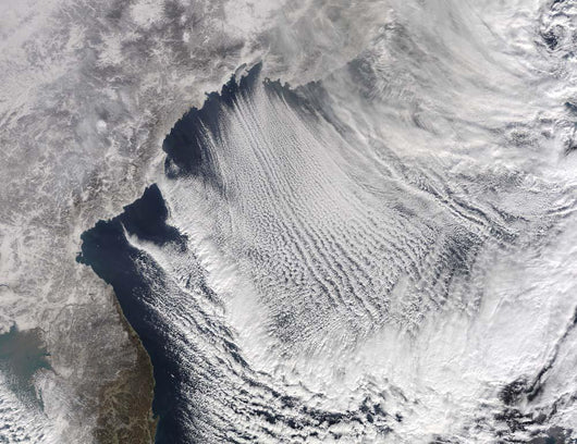 Cloud Streets Forming over Wall Decal