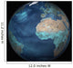 Full Earth Showing Evaporation Wall Decal