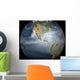 Full Earth Showing Water Wall Decal