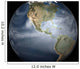 Full Earth Showing Water Wall Decal