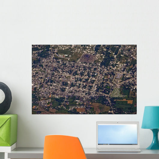 Aerial Port-au-Prince Haiti Wall Decal Design 2