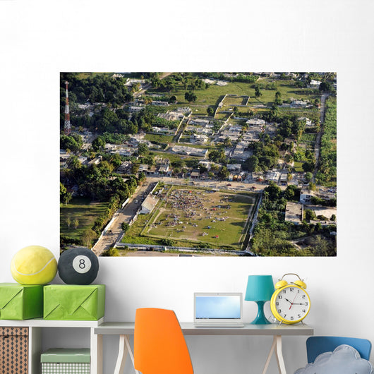 Aerial Port-au-Prince Haiti Wall Decal Design 1