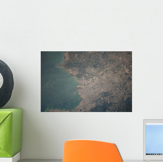 Aerial Port-au-Prince Area Haiti Wall Decal