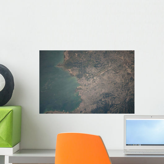 Aerial Port-au-Prince Area Haiti Wall Decal