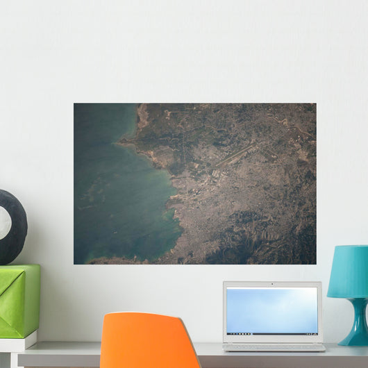 Aerial Port-au-Prince Area Haiti Wall Decal