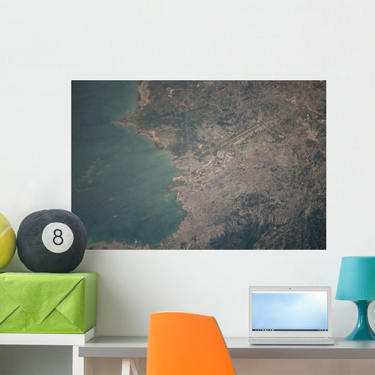 Aerial Port-au-Prince Area Haiti Wall Decal