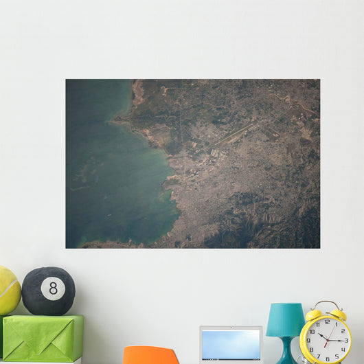 Aerial Port-au-Prince Area Haiti Wall Decal