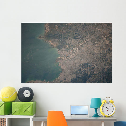 Aerial Port-au-Prince Area Haiti Wall Decal