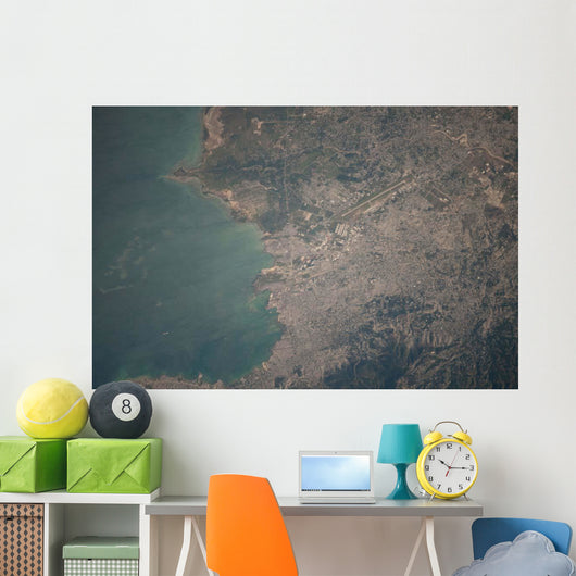 Aerial Port-au-Prince Area Haiti Wall Decal