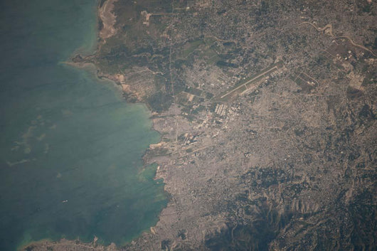 Aerial Port-au-Prince Area Haiti Wall Decal