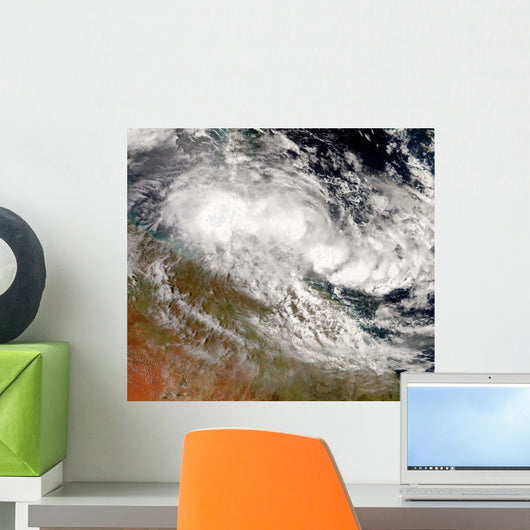 Tropical Cyclone Olga over Wall Decal
