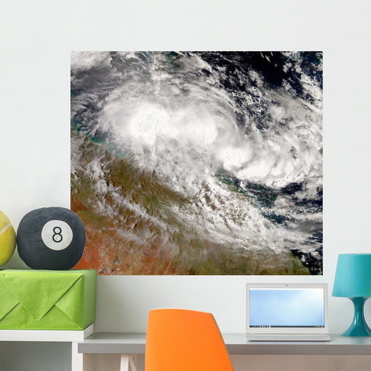 Tropical Cyclone Olga over Wall Decal