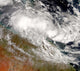 Tropical Cyclone Olga over Wall Decal